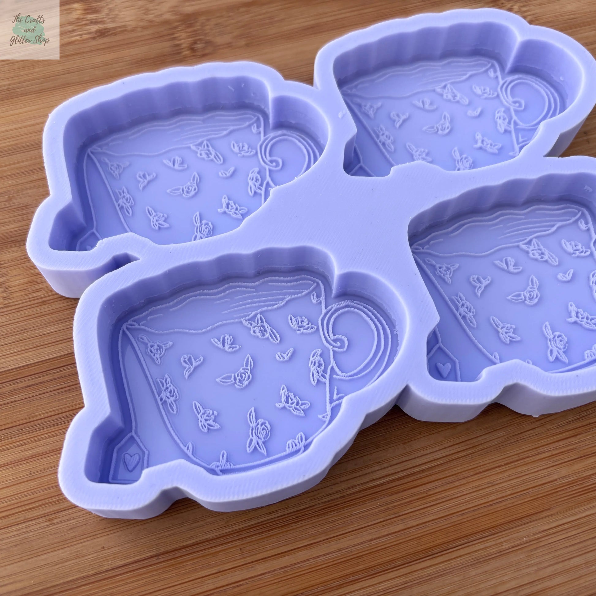 Floral Teacup Silicone Mold - The Crafts and Glitter Shop