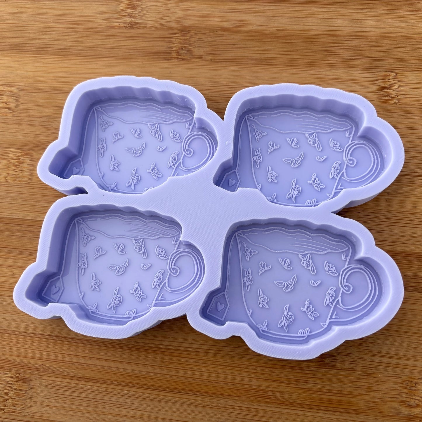 Floral Teacup Silicone Mold