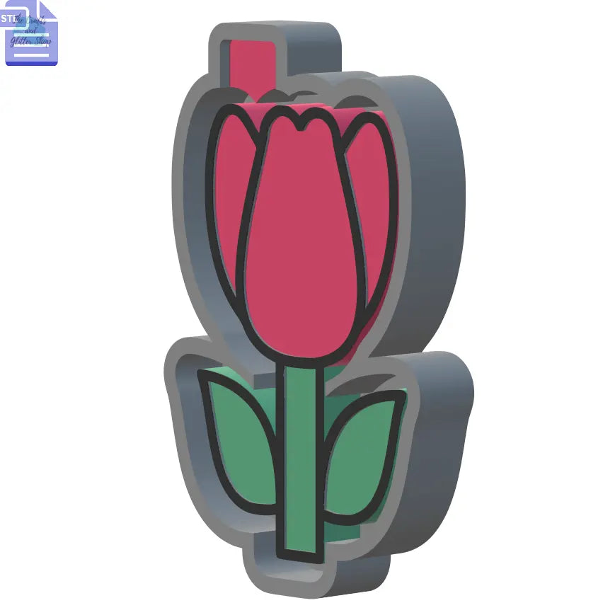 Flower Silicone Mold Housing STL File