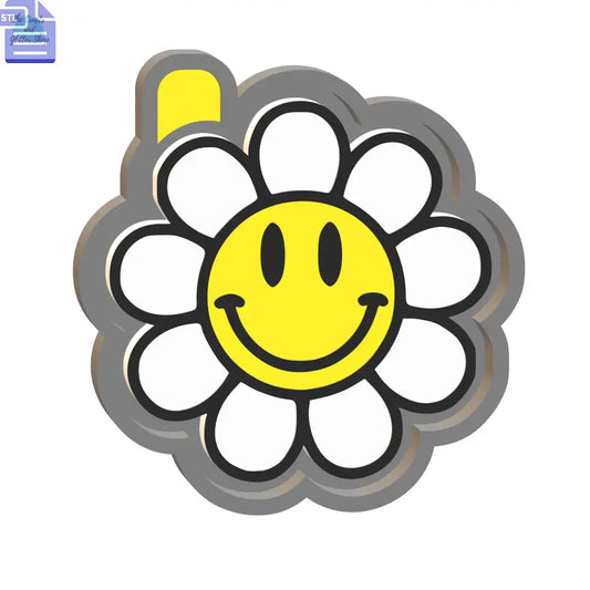 Flower Smiley Silicone Mold Housing STL File