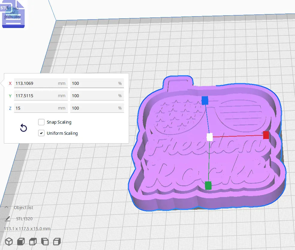 Freedom Rocks Silicone Mold Housing STL File