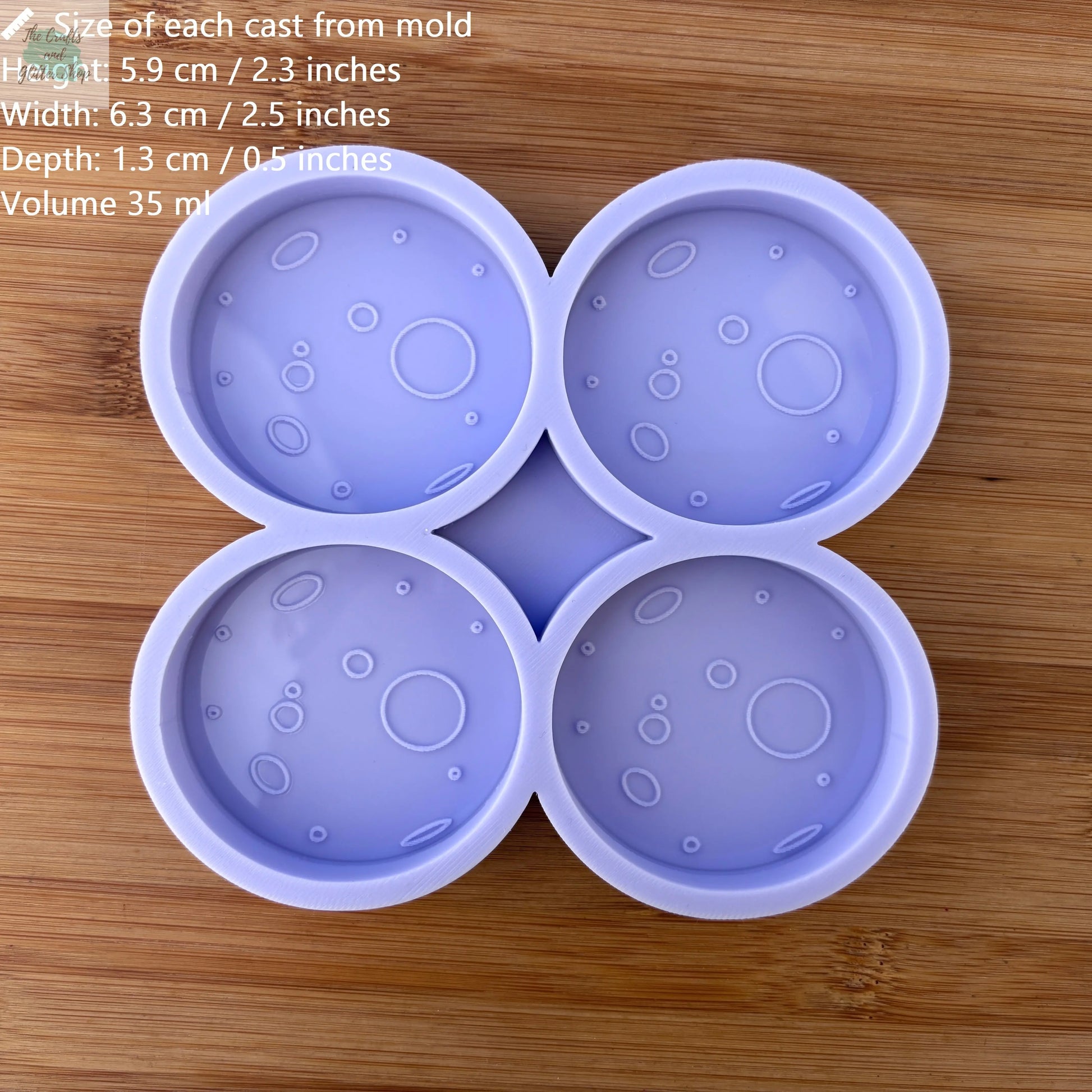 Full Moon Silicone Mold - The Crafts and Glitter Shop