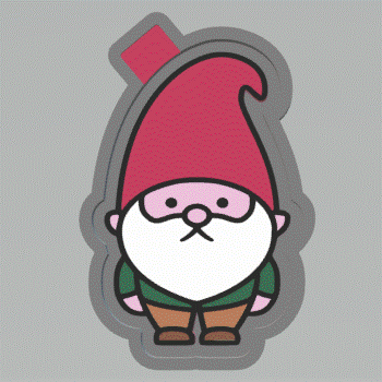 Gnome Silicone Mold Housing STL File