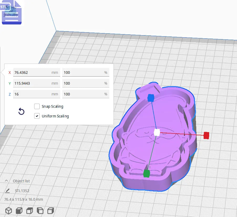 Gnome Silicone Mold Housing STL File