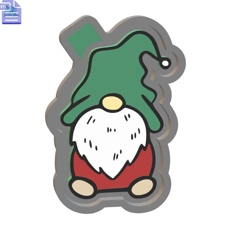 Gnome Silicone Mold Housing STL File