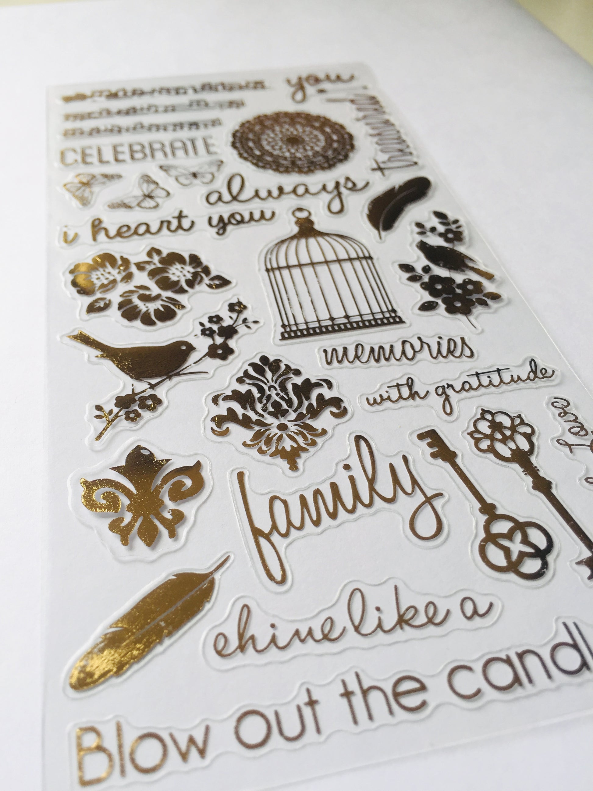Gold Foil Stickers