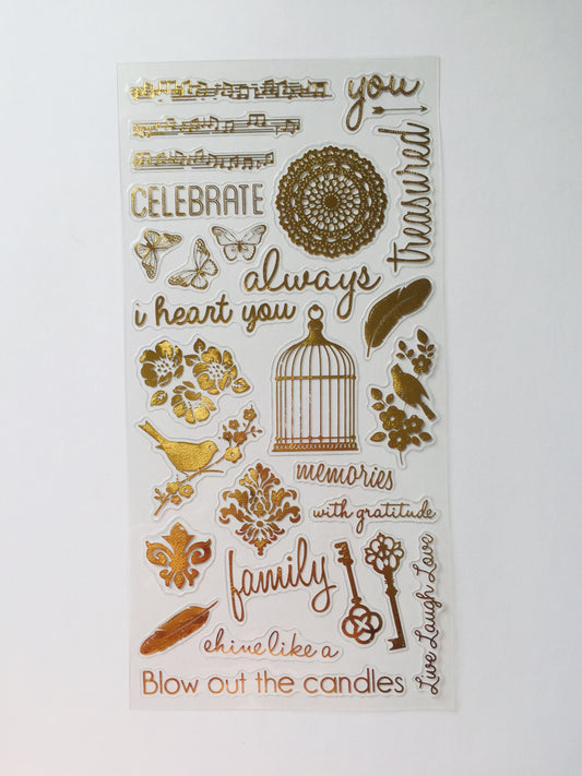 Gold Foil Stickers
