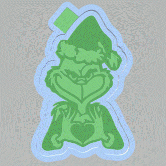 Grinch Silicone Mold Housing STL File