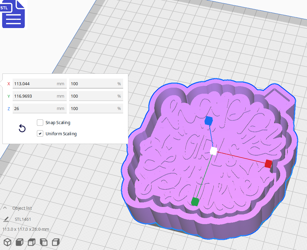 Happy Girls Sparkle Silicone Mold Housing STL File