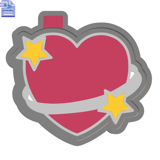 Heart Sparkles Silicone Mold Housing STL File - The Crafts and Glitter Shop