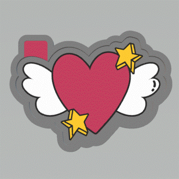 Heart Wings Silicone Mold Housing STL File