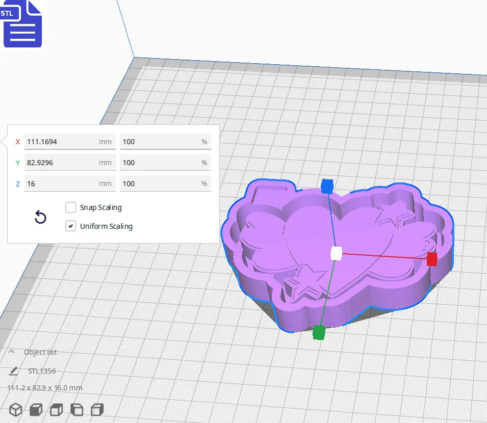 Heart Wings Silicone Mold Housing STL File