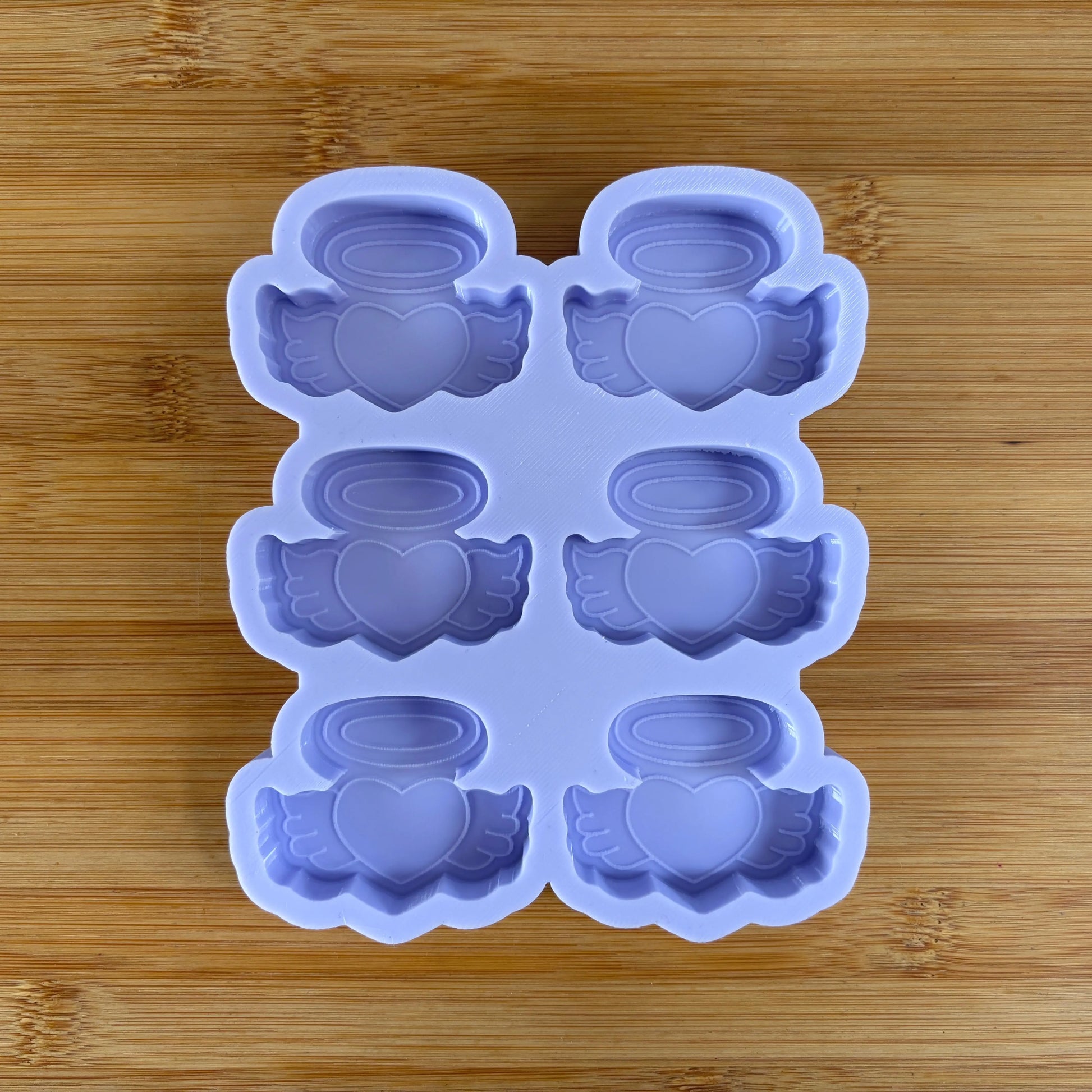 Heart with Halo & Wings Silicone Mold