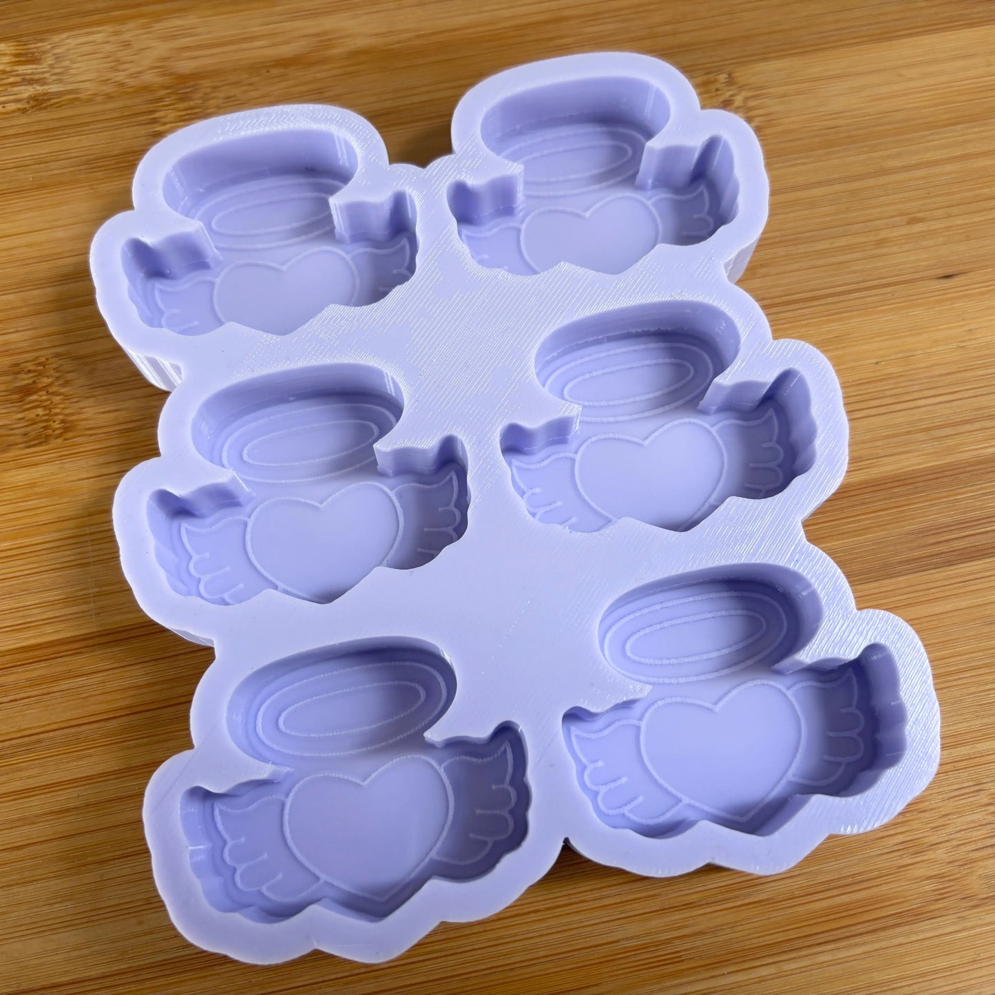 Heart with Halo & Wings Silicone Mold