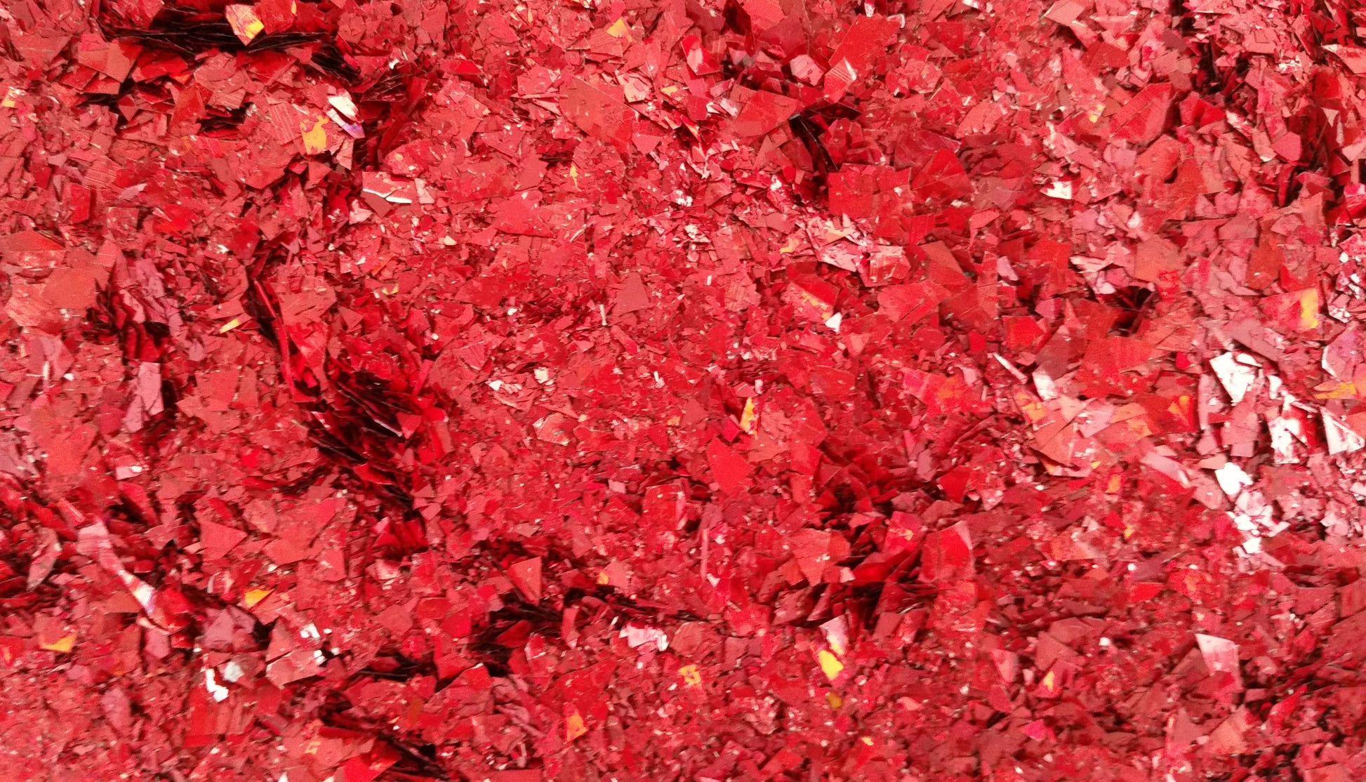 Holographic Red Cellophane Glitter Flakes