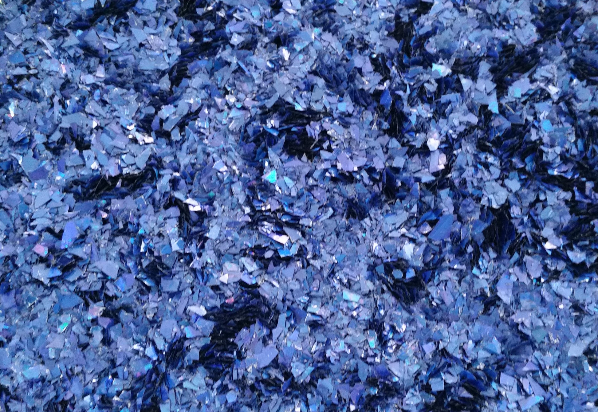 Holographic Royal Blue Cellophane Glitter Flakes