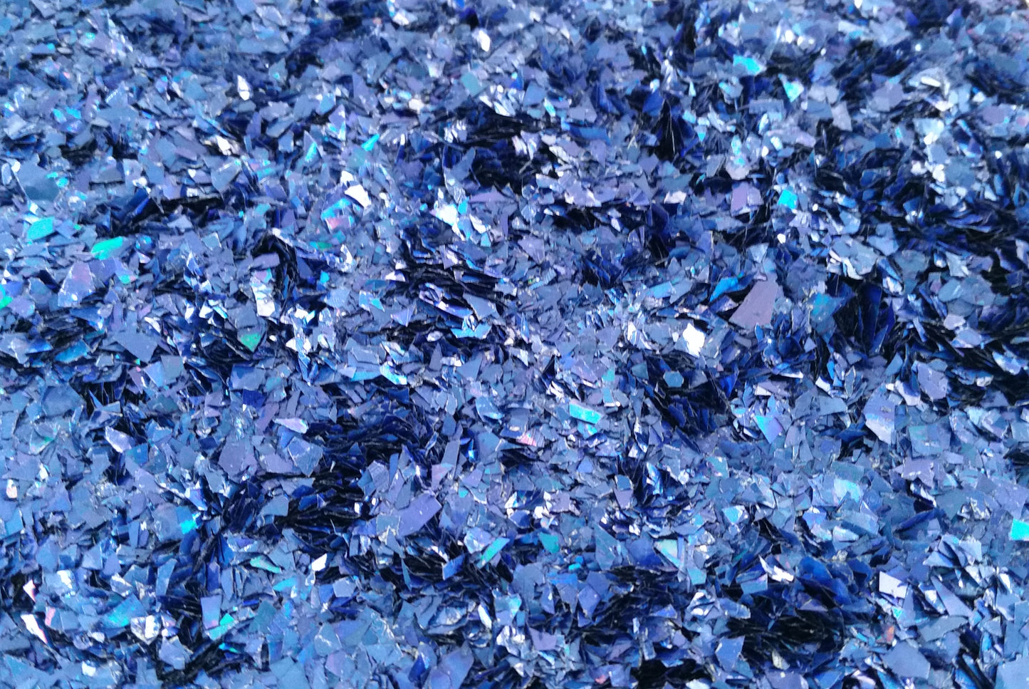 Holographic Royal Blue Cellophane Glitter Flakes