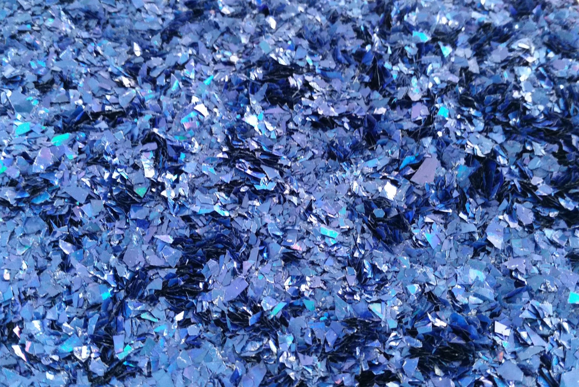 Holographic Royal Blue Cellophane Glitter Flakes