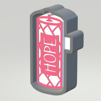 Hope Pillar Candle Silicone Mold Housing STL File