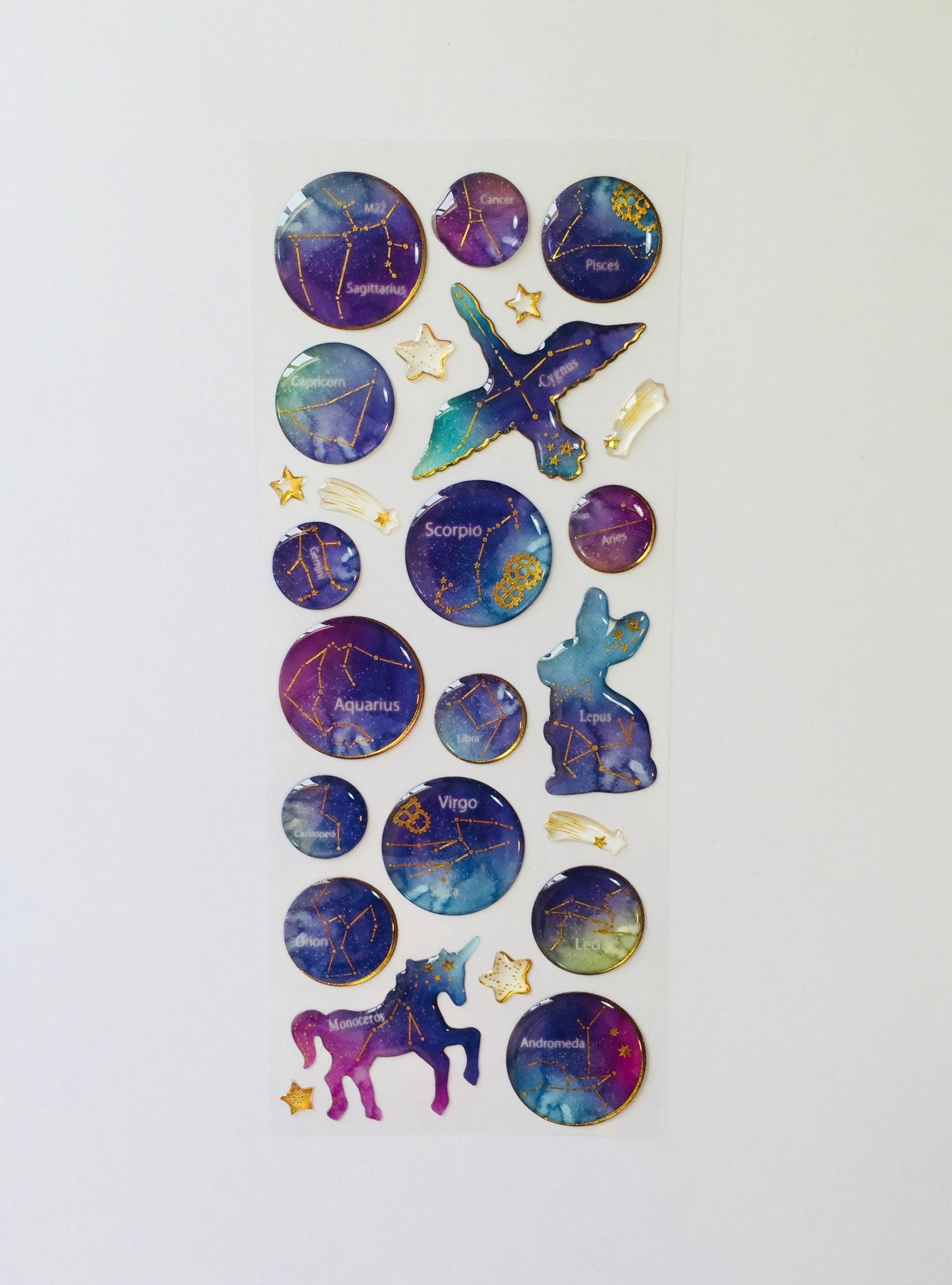 Horoscope Epoxy Stickers