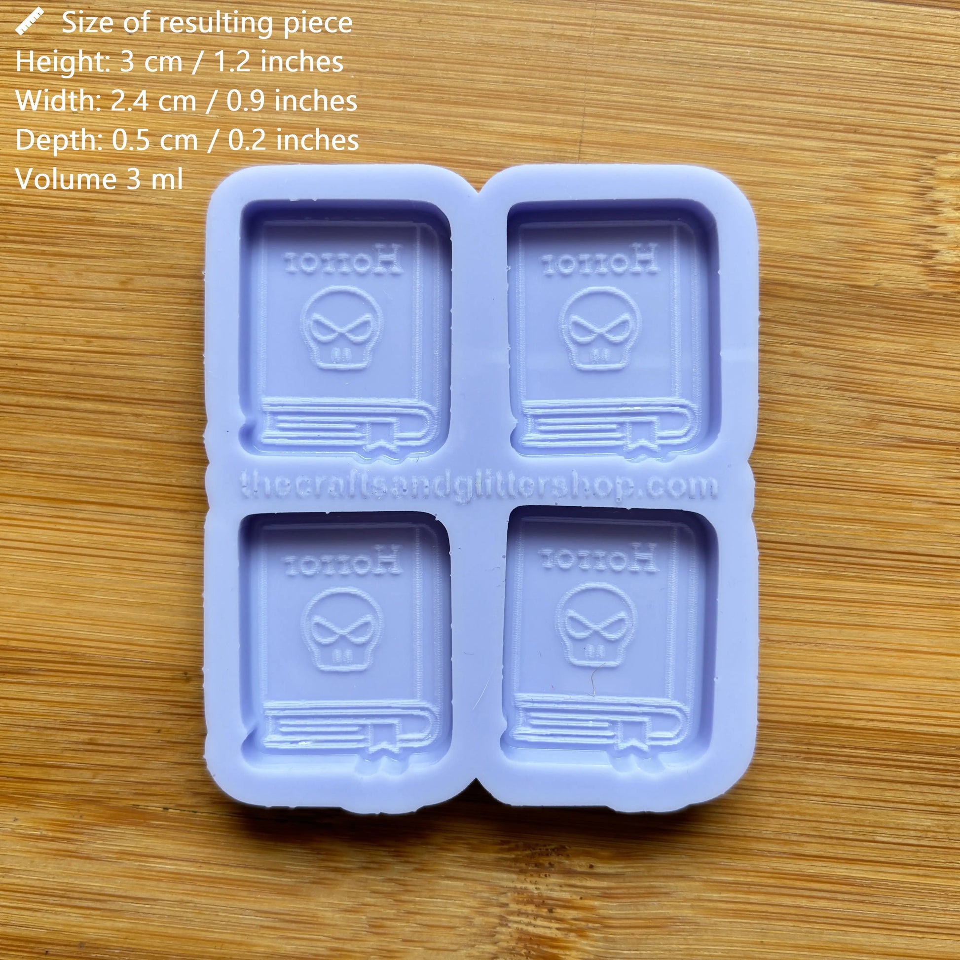 Horror Book Silicone Mold - The Crafts and Glitter Shop
