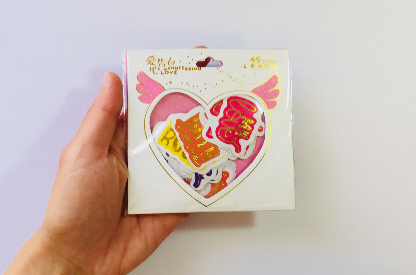 Words of Love Sticker Flakes - 45 pieces - Loose stickers
