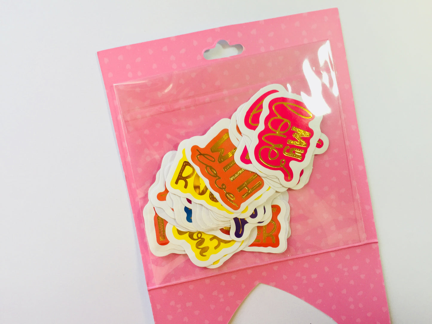 Words of Love Sticker Flakes - 45 pieces - Loose stickers