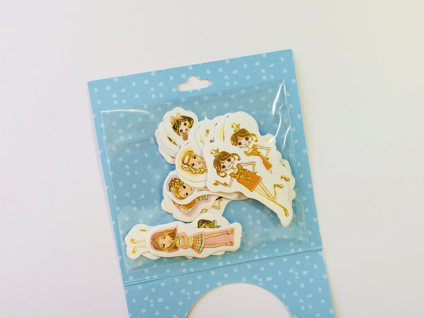 Fashion Girl Sticker Flakes Pack - 45 pieces - The Crafts and Glitter Shop