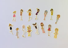 Load image into Gallery viewer, Fashion Girl Sticker Flakes Pack - 45 pieces