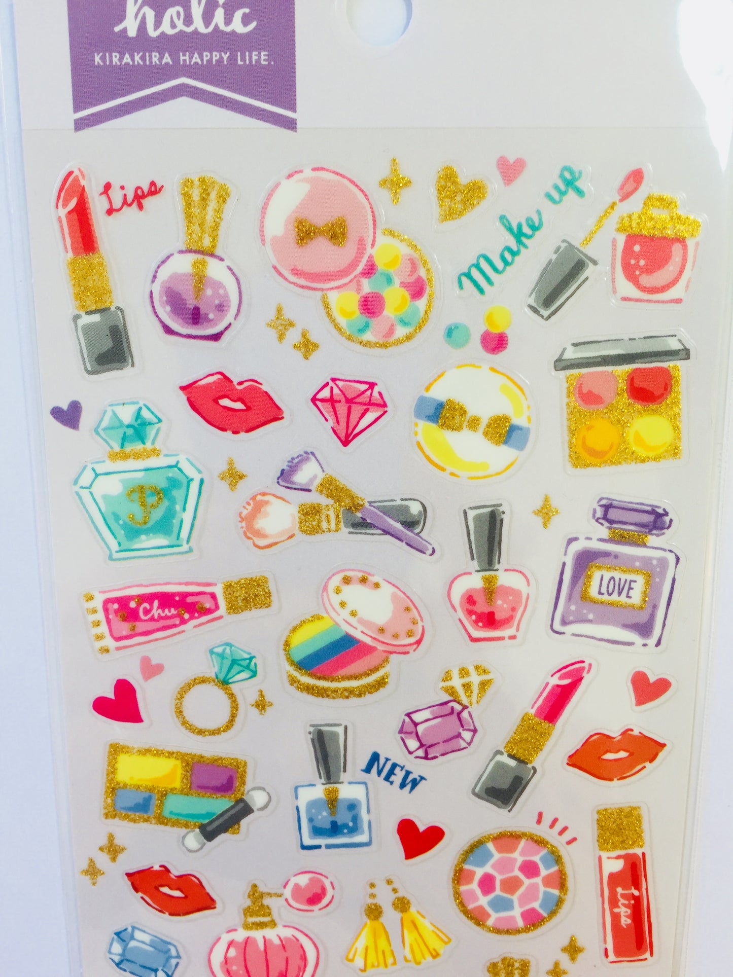 Beauty Make up Stickers - 1 Sheet - The Crafts and Glitter Shop