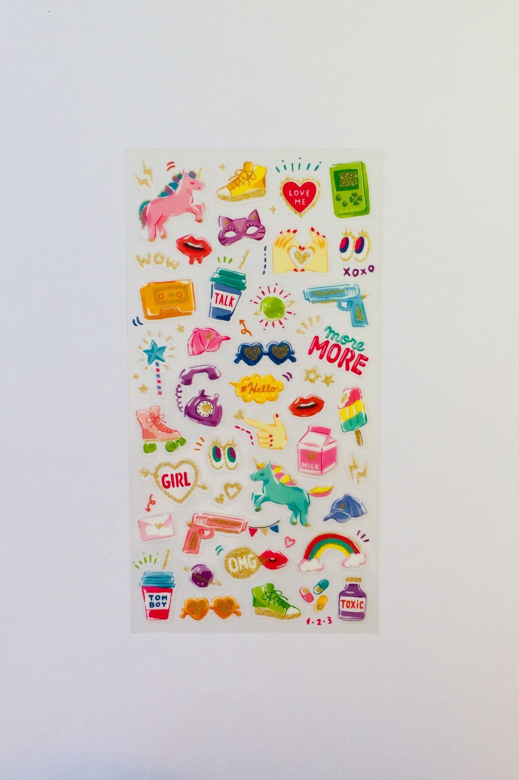 Teenager Stuff Stickers - 1 Sheet - The Crafts and Glitter Shop