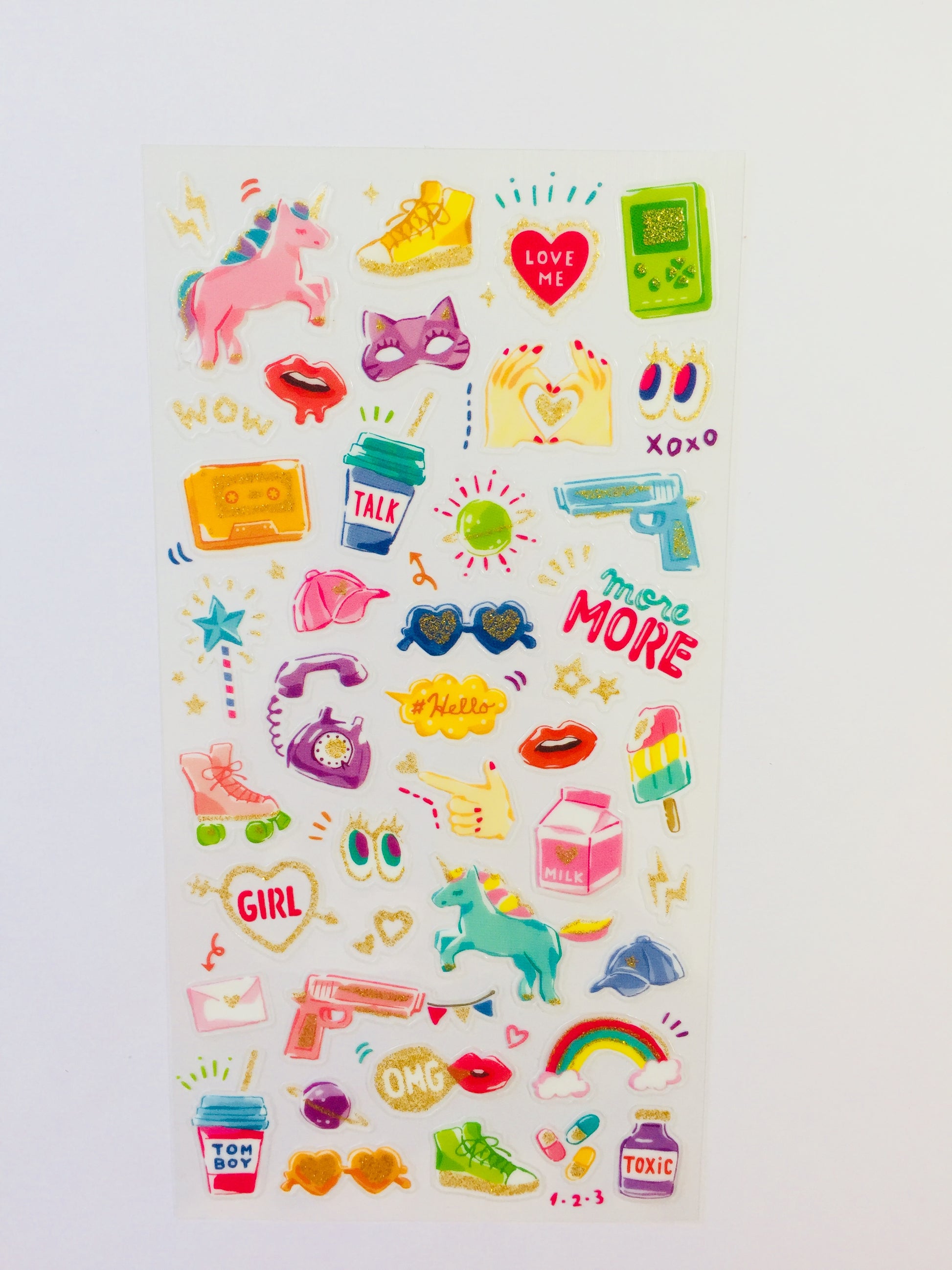 Teenager Stuff Stickers - 1 Sheet - The Crafts and Glitter Shop