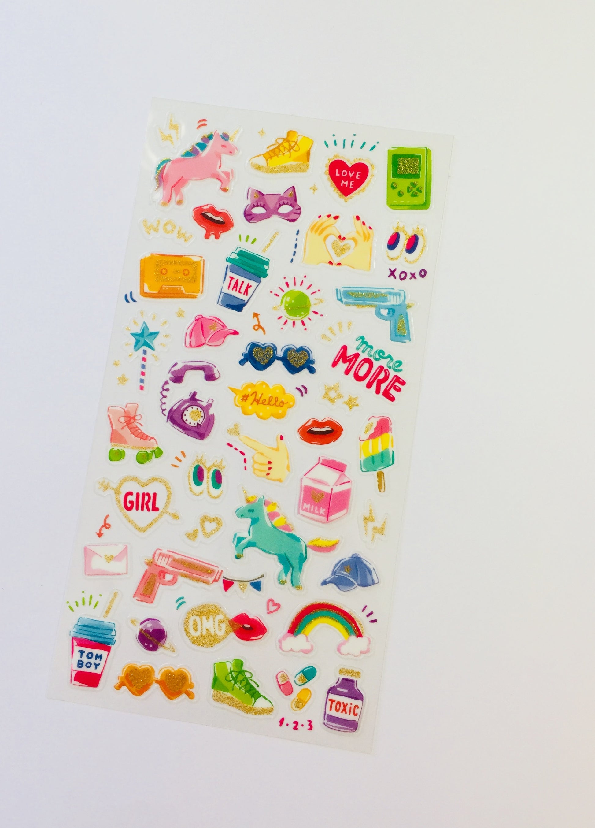 Teenager Stuff Stickers - 1 Sheet - The Crafts and Glitter Shop