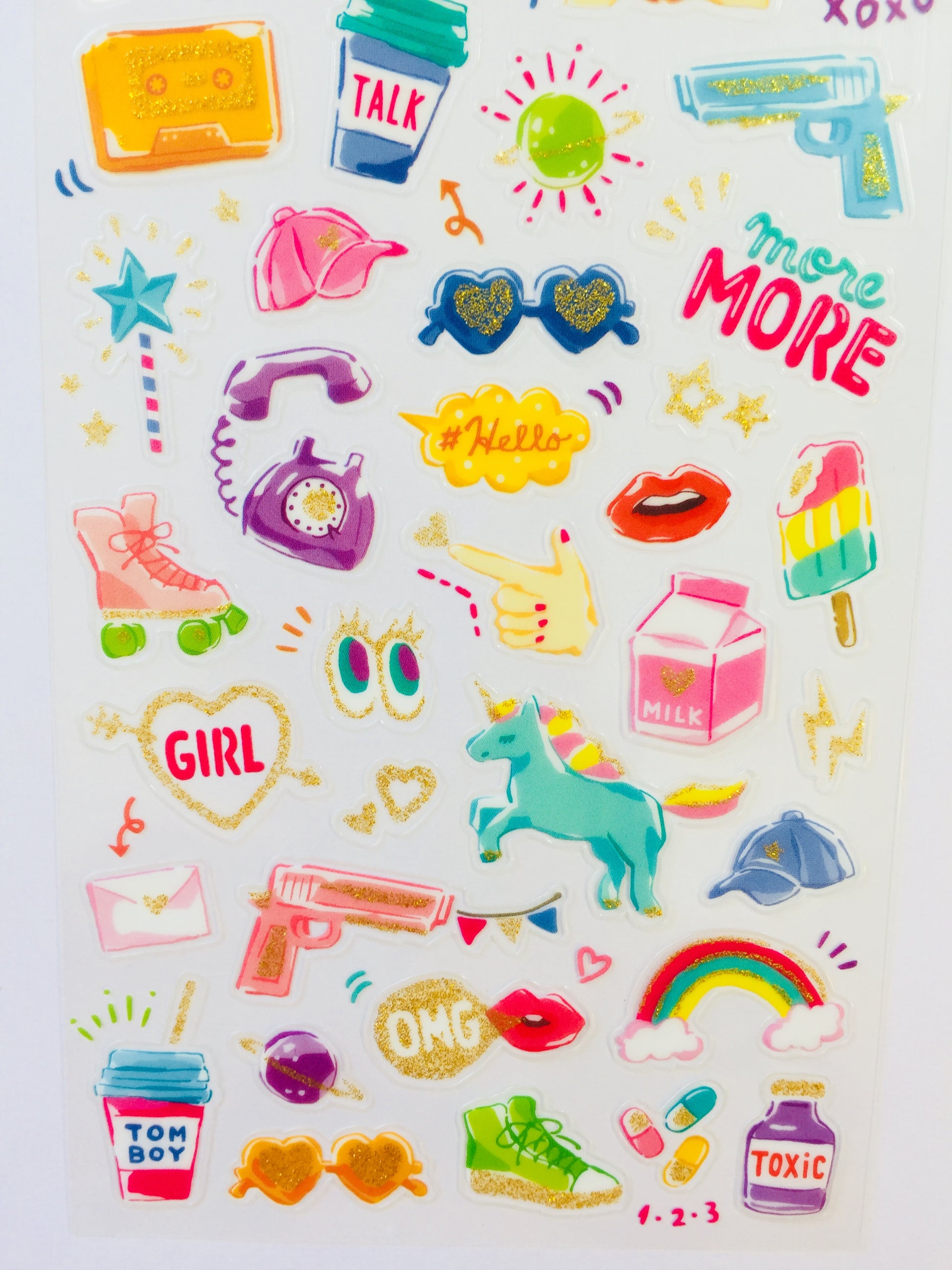 Teenager Stuff Stickers - 1 Sheet - The Crafts and Glitter Shop