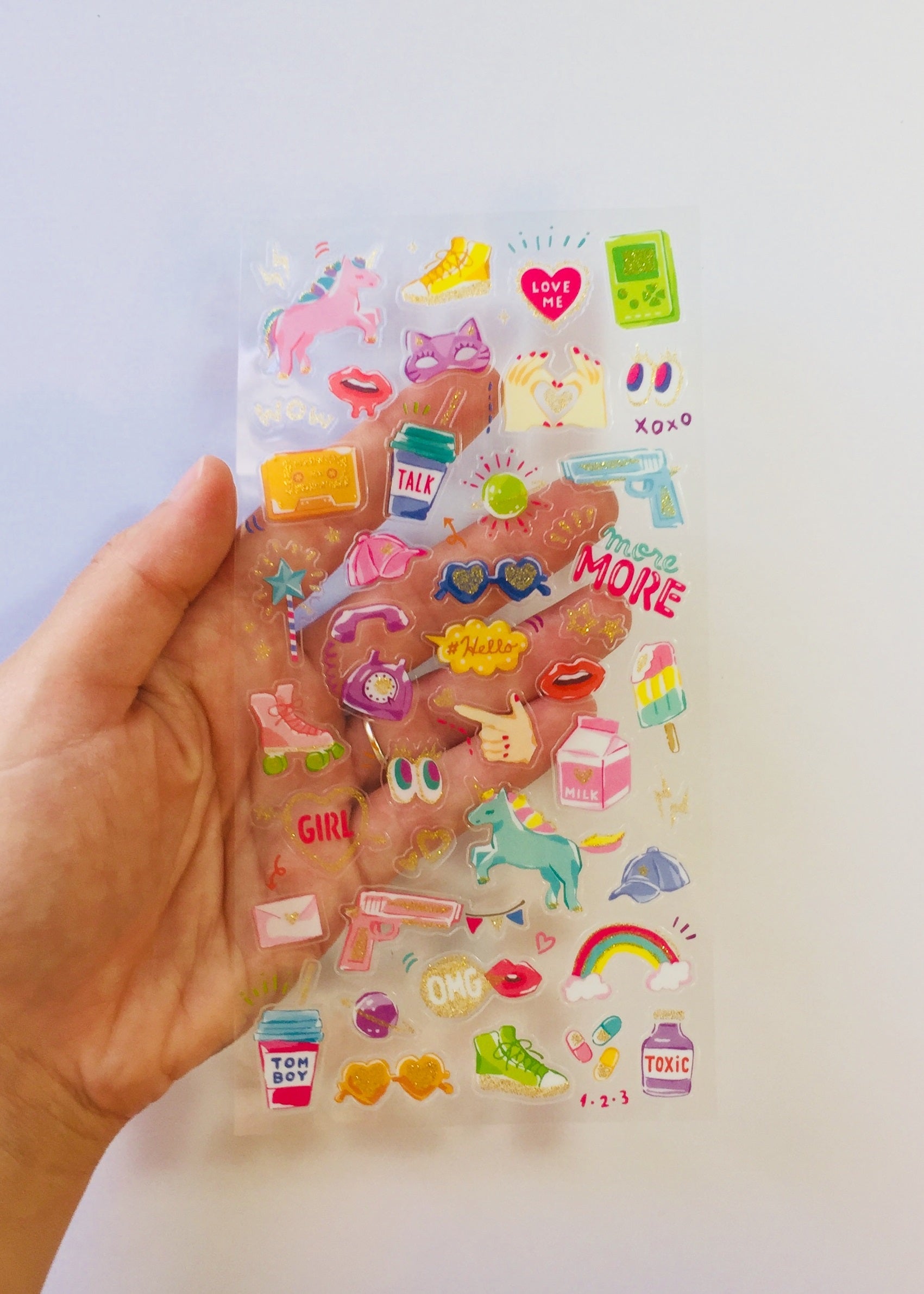 Teenager Stuff Stickers - 1 Sheet - The Crafts and Glitter Shop