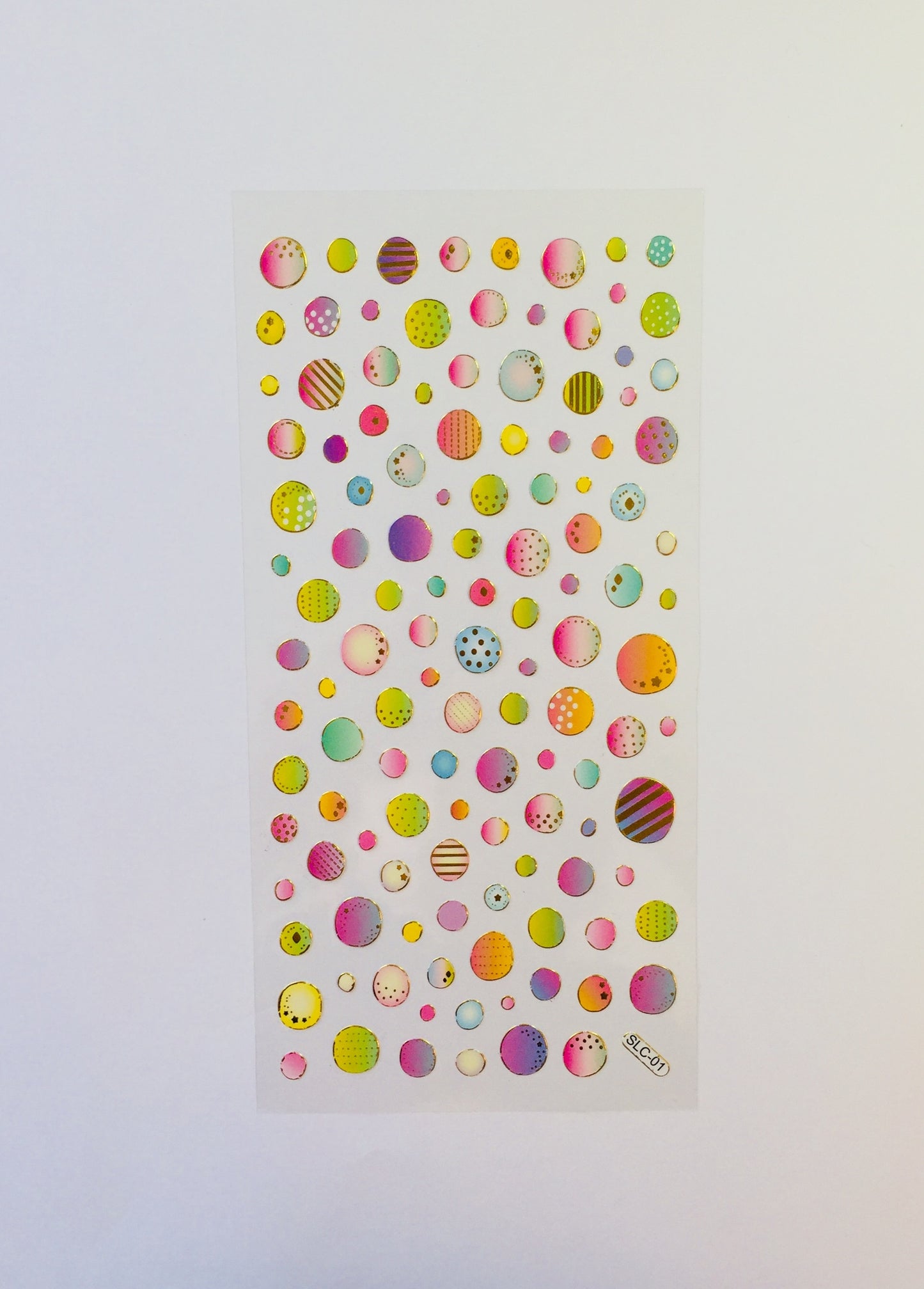 Colorful Circles Stickers - 1 Sheet - The Crafts and Glitter Shop
