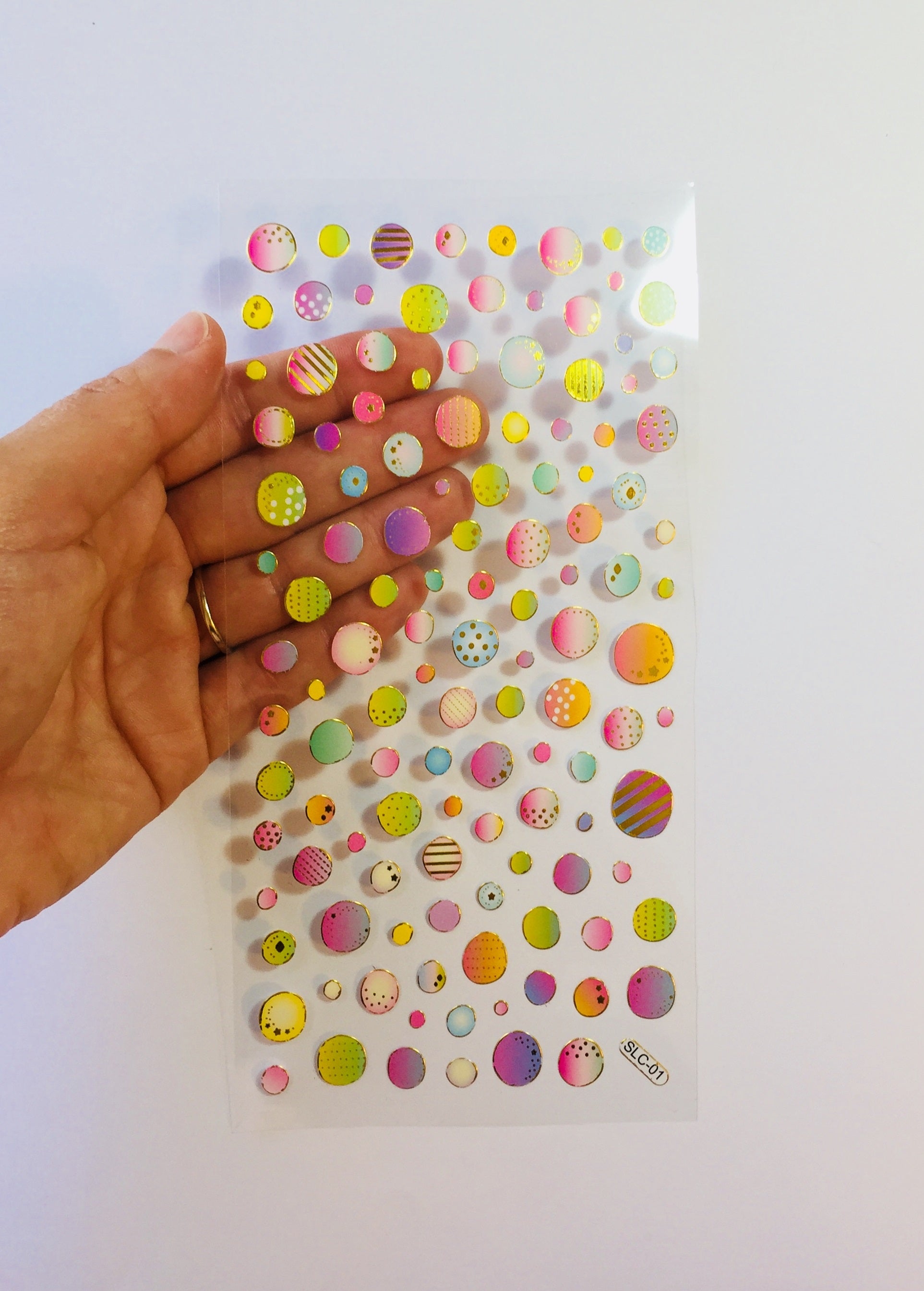 Colorful Circles Stickers - 1 Sheet - The Crafts and Glitter Shop