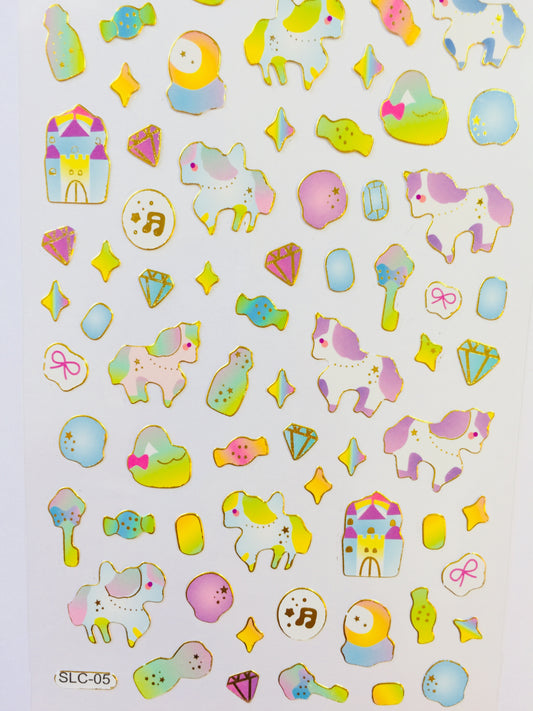Colorful Unicorn Stickers