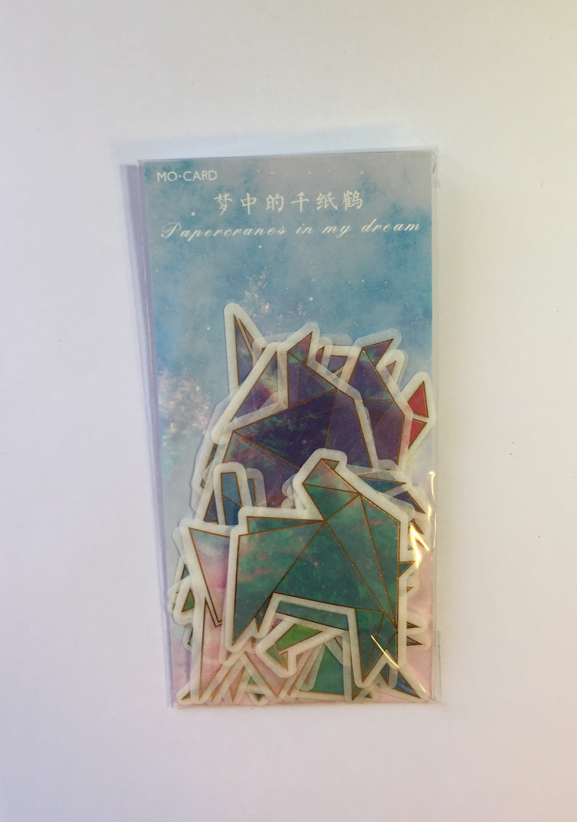 Origami Birds Sticker Pieces - 60 pieces - The Crafts and Glitter Shop