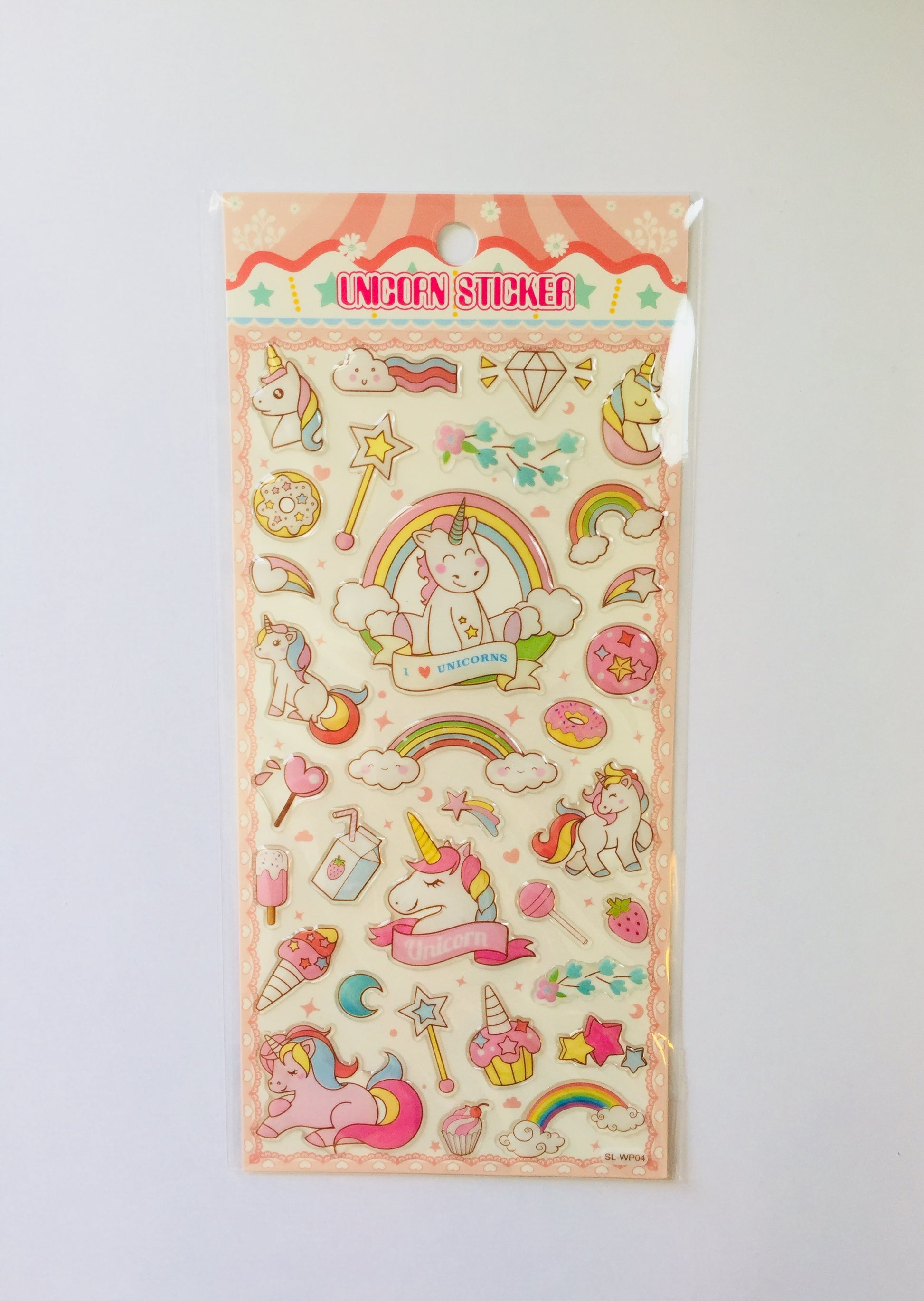 Unicorn Epoxy Stickers - 1 Sheet - The Crafts and Glitter Shop