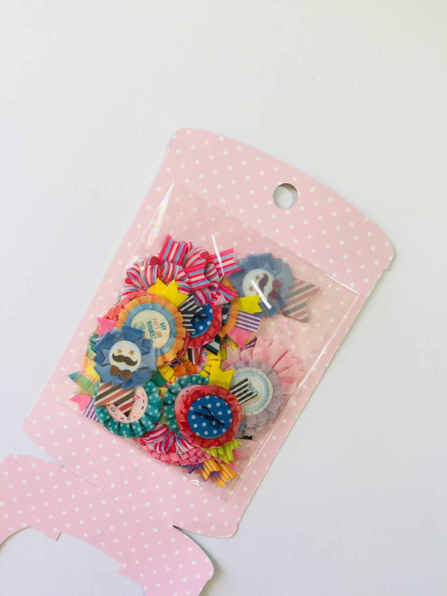 70 pcs Prize Ribbons Sticker Flakes - Vintage retro style - The Crafts and Glitter Shop