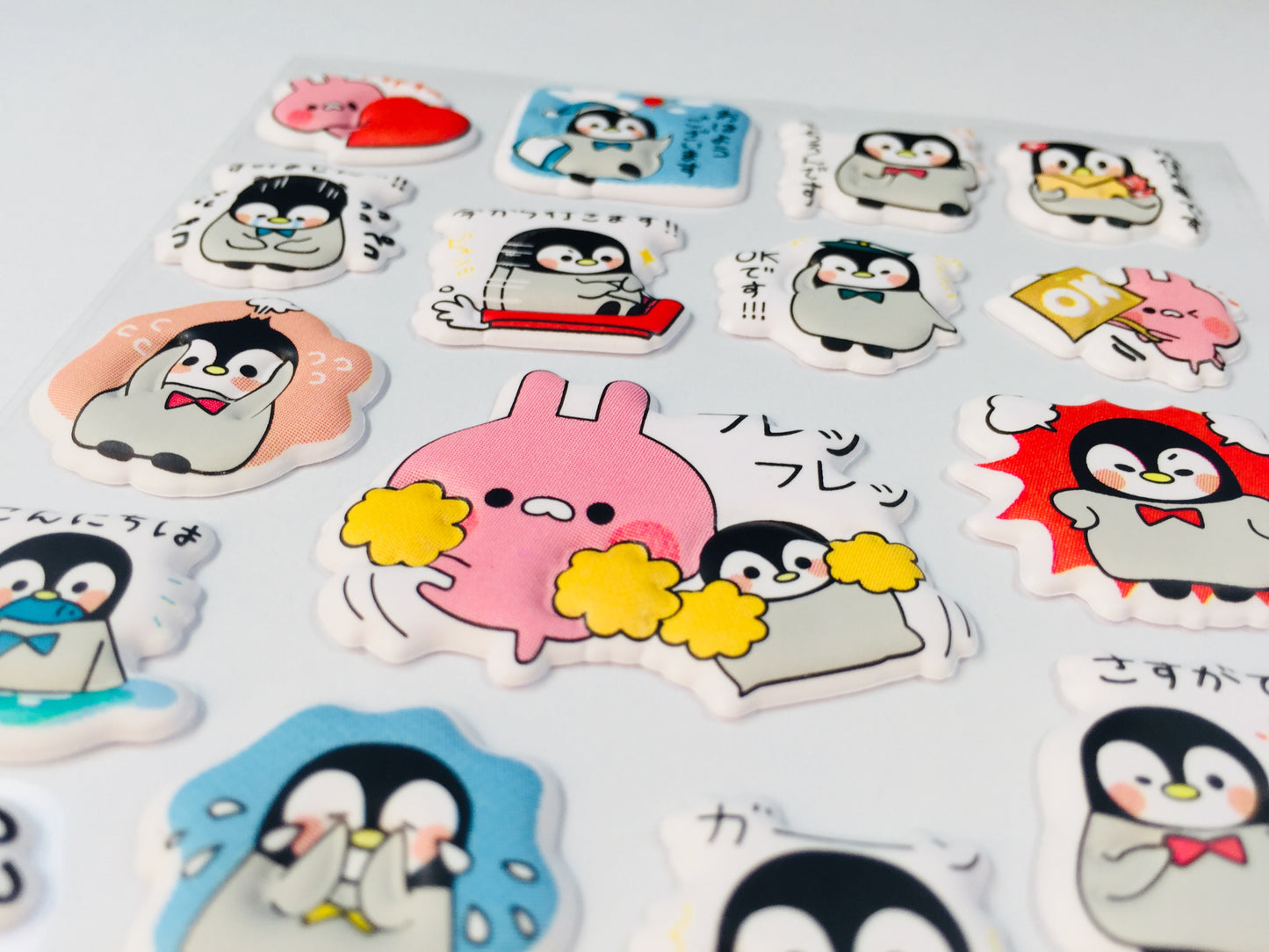 Kawaii Penguin Planner Puffy Stickers - 1 sheet - The Crafts and Glitter Shop
