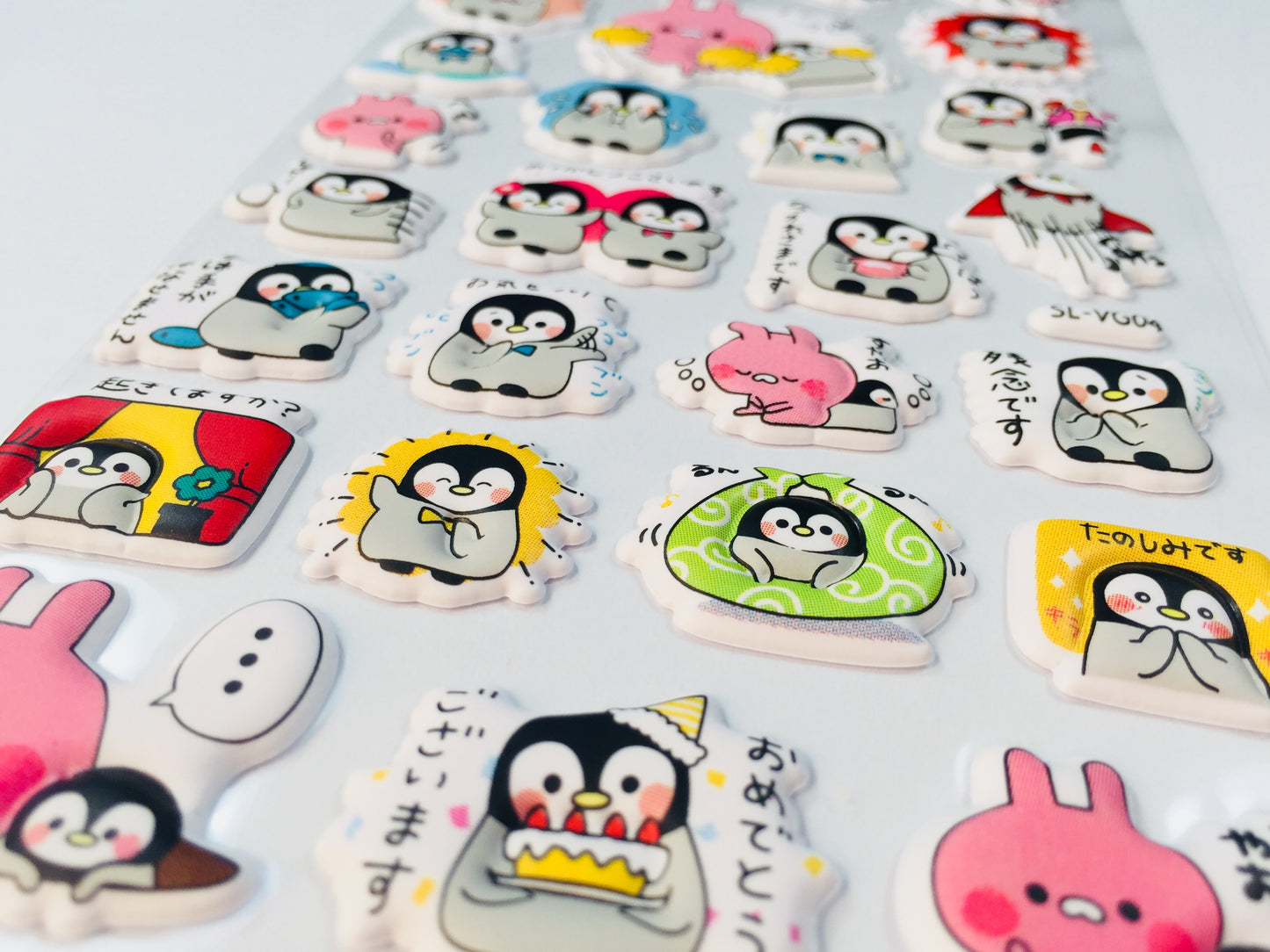Kawaii Penguin Planner Puffy Stickers - 1 sheet - The Crafts and Glitter Shop