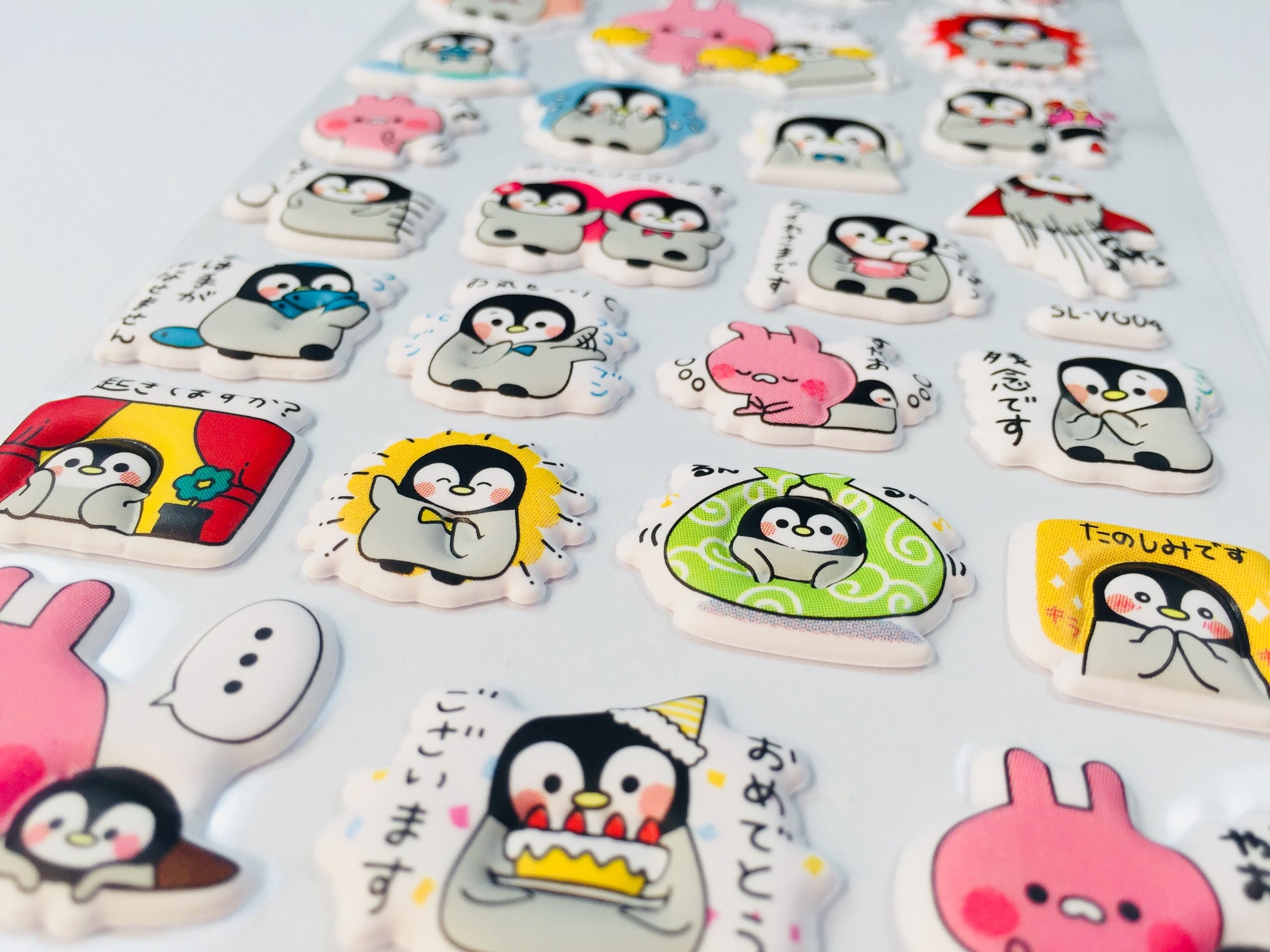 Kawaii Penguin Planner Puffy Stickers - 1 sheet - The Crafts and Glitter Shop
