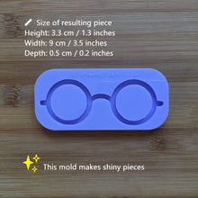 Load image into Gallery viewer, 3.5&quot; Nerdy Glasses Silicone Mold