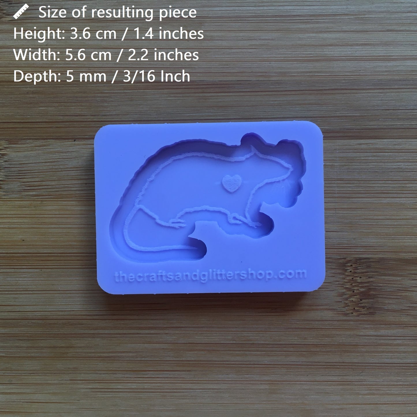Rat Silicone Mold - The Crafts and Glitter Shop