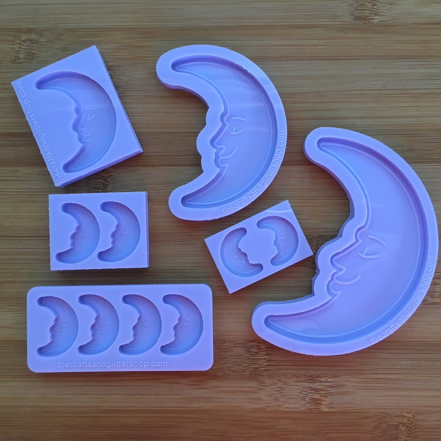 Moon with face Silicone Mold - The Crafts and Glitter Shop