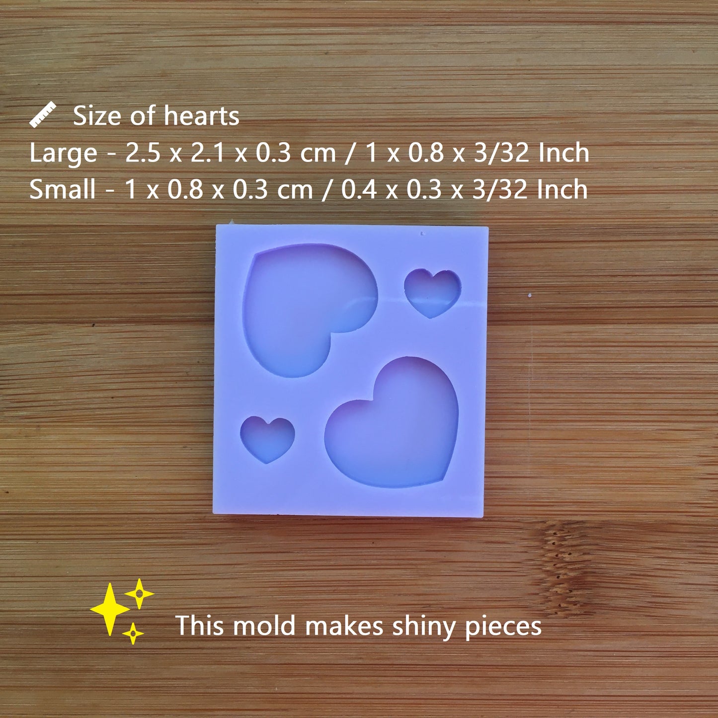 Hearts Silicone Mold - The Crafts and Glitter Shop