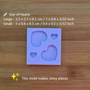 Hearts Silicone Mold