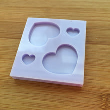 Load image into Gallery viewer, Hearts Silicone Mold